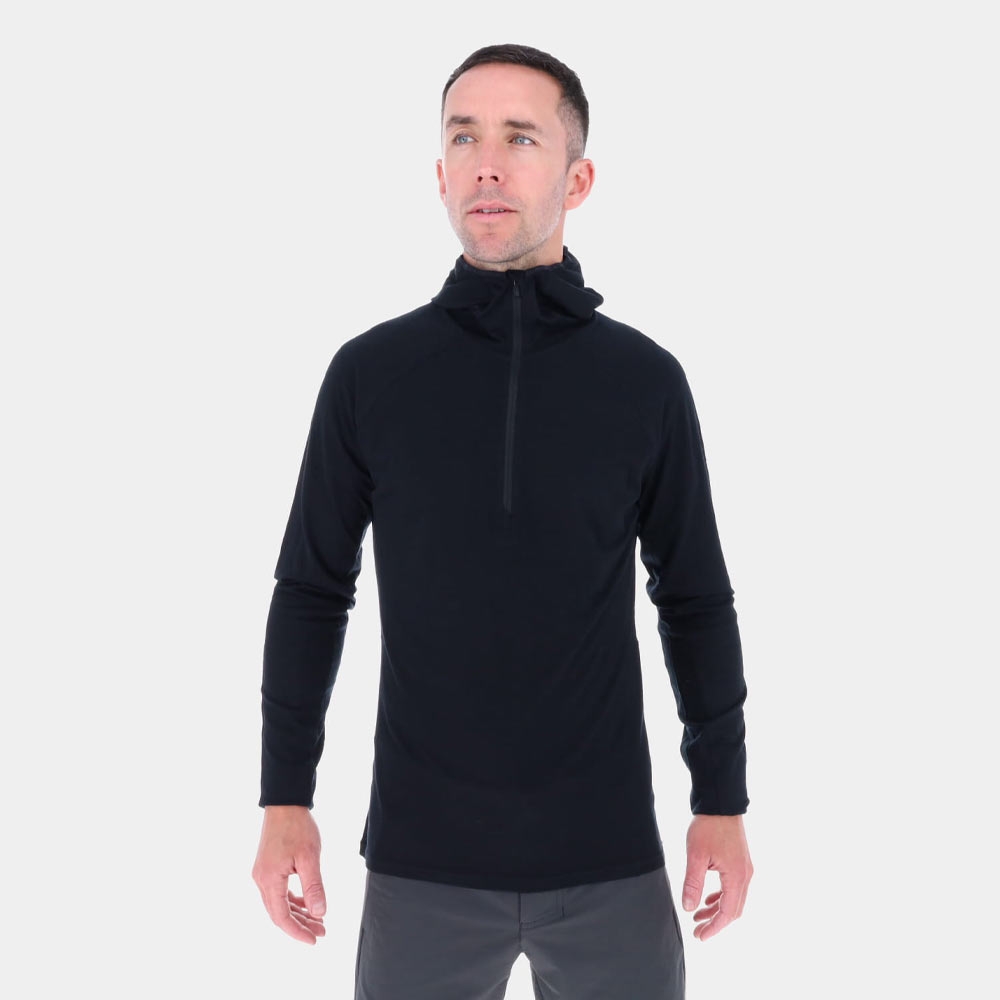 新品　BRIEFING　MERINO HIGH NECK HOODIE Women's Off-White Merino Half Zip Hoodie – Light & Soft