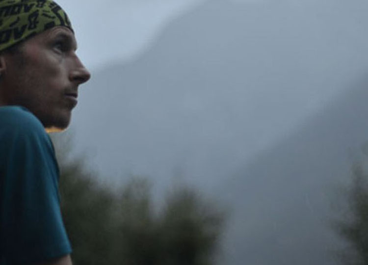 Ultra runner Damian Hall deep in thought