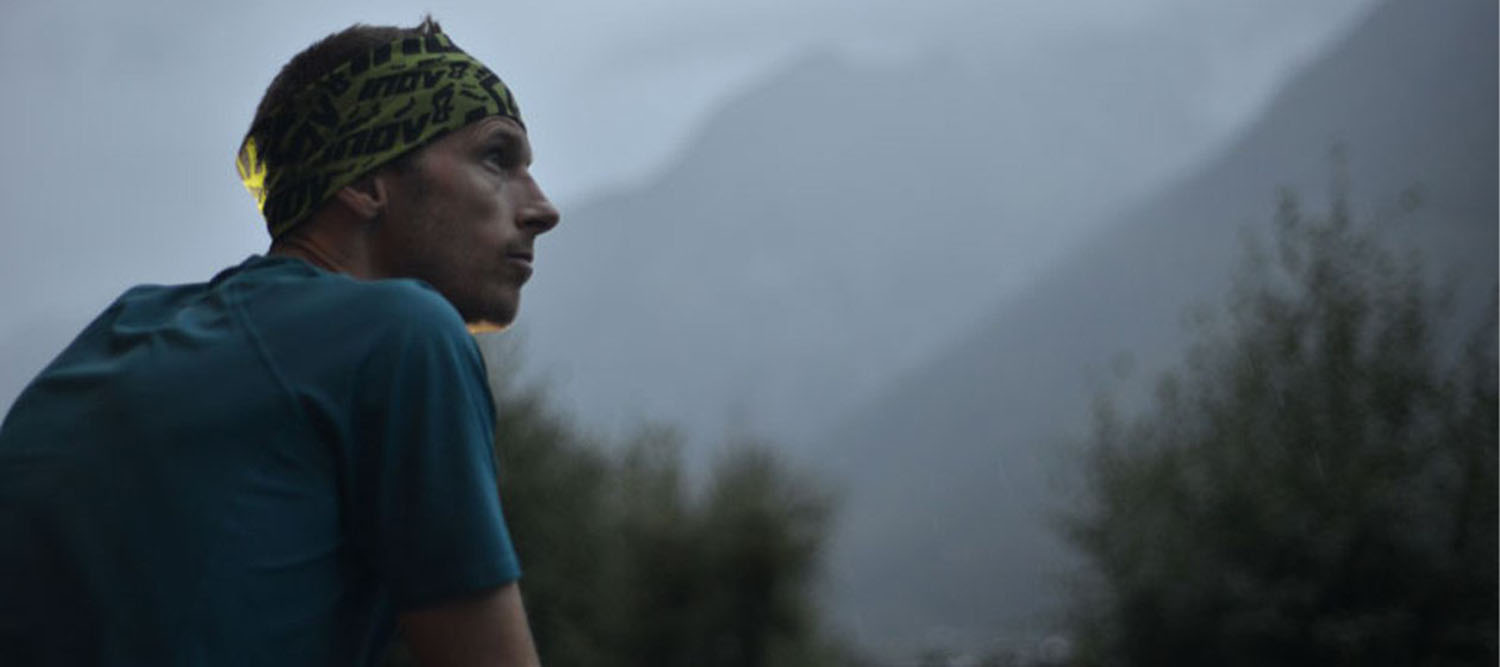 Ultra runner Damian Hall deep in thought