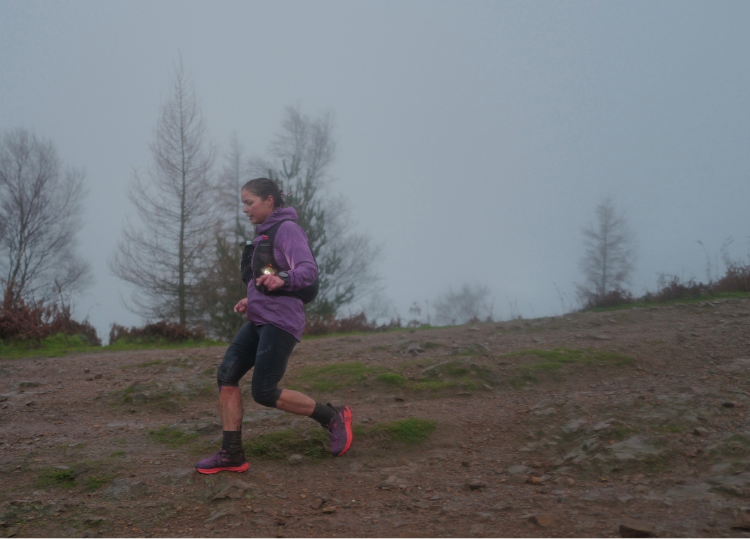 Sarah Perry racing The Hill ultramarathon