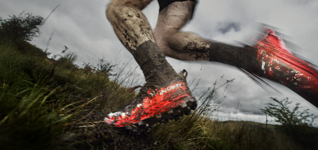 BARE-XF PRO barefoot training shoe, in a bold orange colour