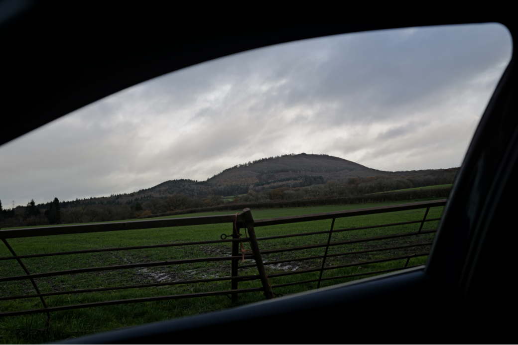 The venue, the Wrekin - it dominates the views of mid Shropshire near the new town of Telford.
