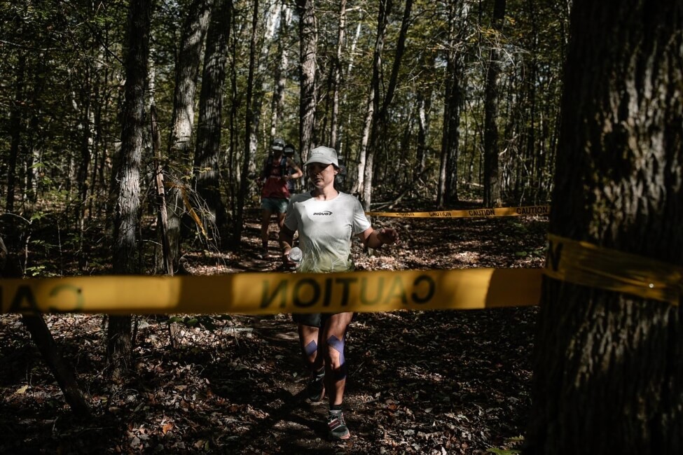 Ultra runner Sarah Perry running at Big's Backyard Ultra world championships 2025